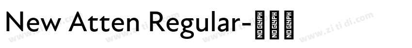 New Atten Regular字体转换